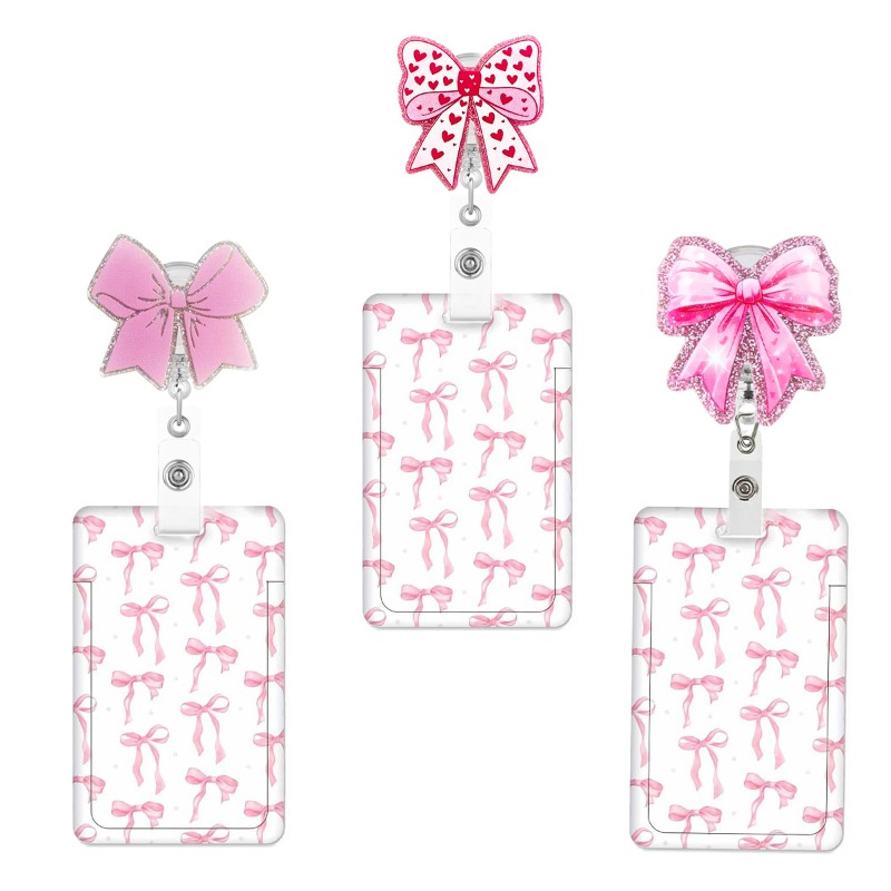 Xray Tech Accessories - Glitter Retractable Badge Reel Set with