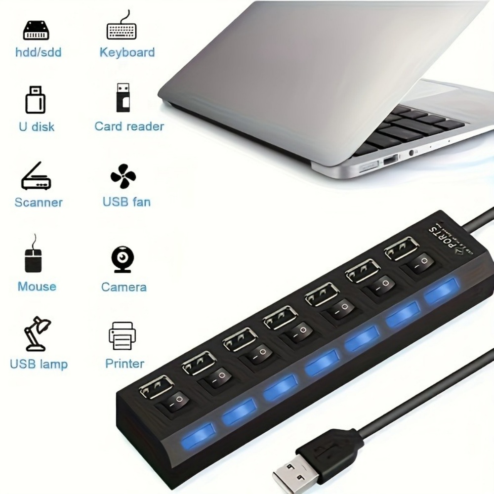 Usb Hub 7 Port - USB 3.0 Hub 4 7 Port