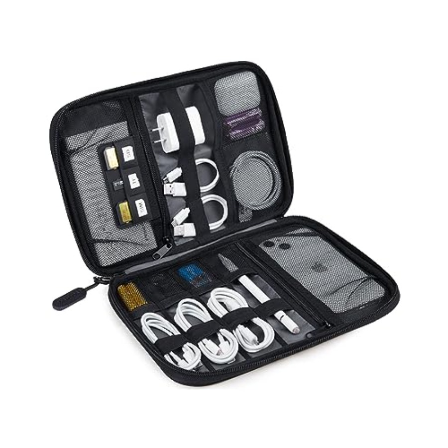 Tech Accessories Storage - Large Electronics Travel Organizer Case, Tech