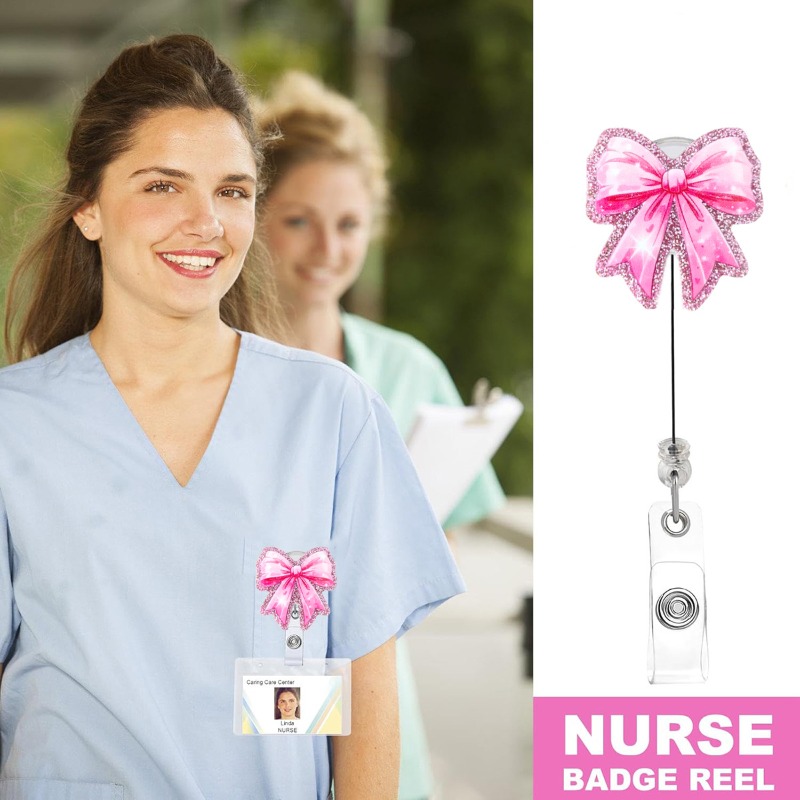 Glitter Retractable Badge Reel - Xray Tech Accessories 评论和价格