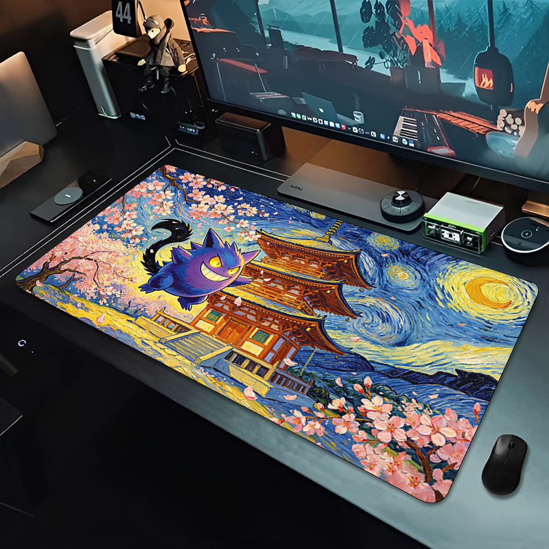 Anime Mouse Pad Pokemon Gengar - Tech Accessories For Desk 评论和价格