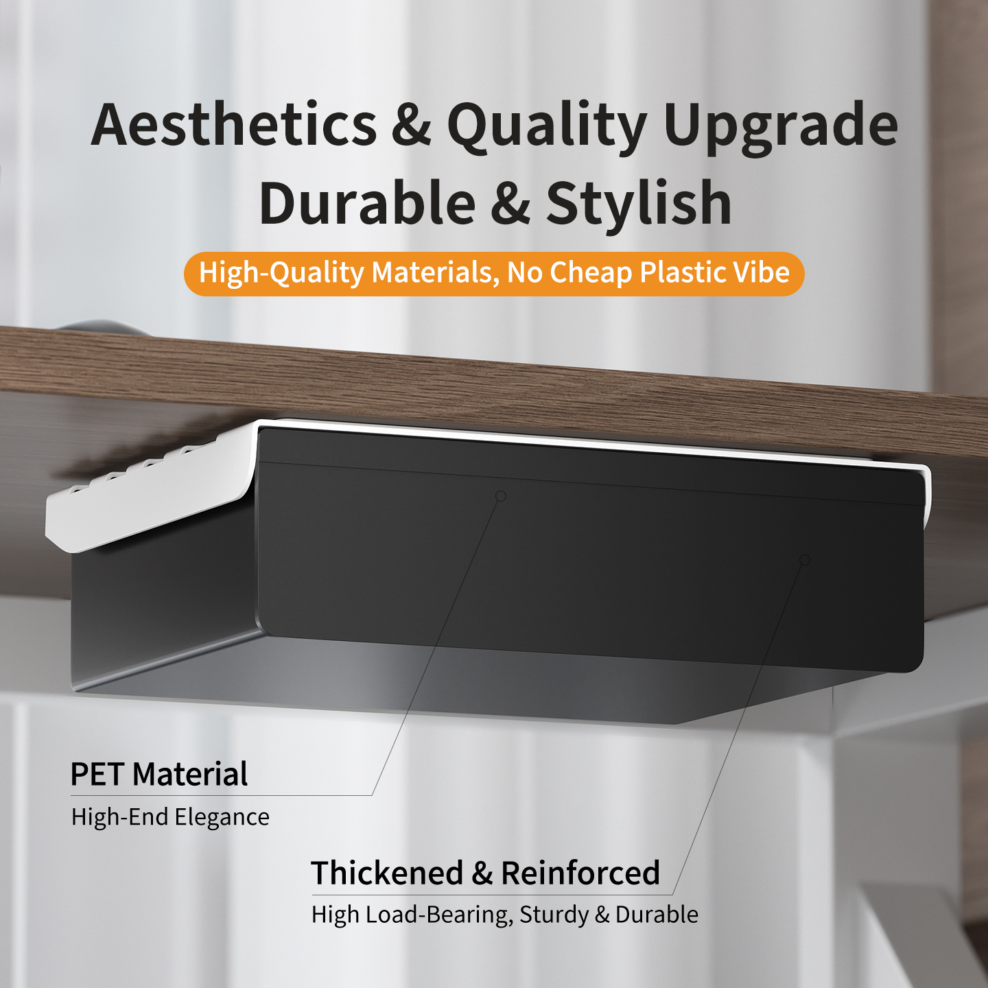 No Drill Multi Size Translucen - Tech Accessories Storage 评论和价格