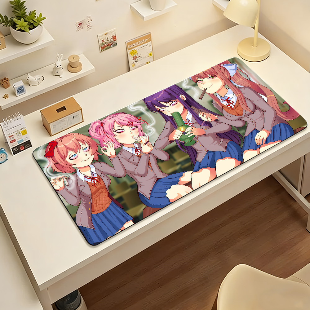 Cartoon Anime D-DDLC Mouse Pad - Keyboard Wrist Pad Leather 评论和价格