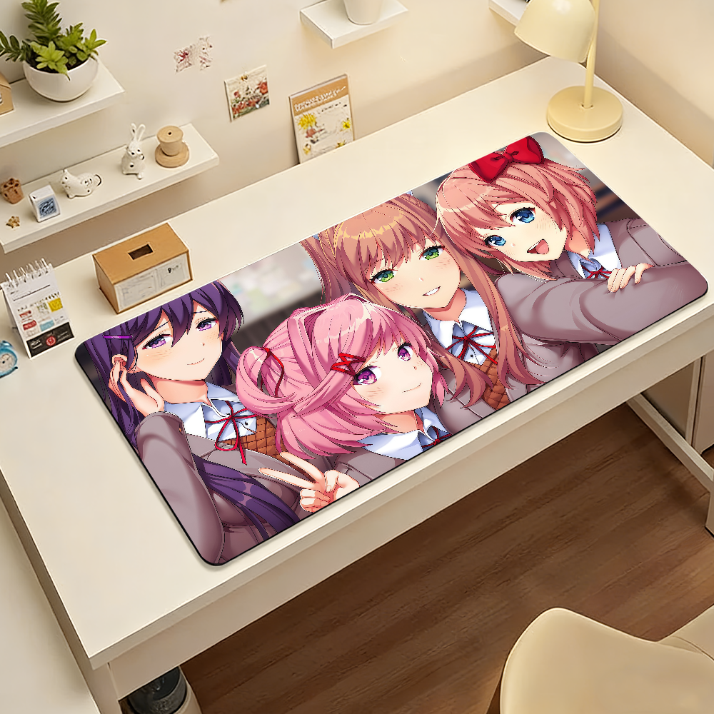 Cartoon Anime D-DDLC Mouse Pad - Keyboard Wrist Pad Leather 评论和价格