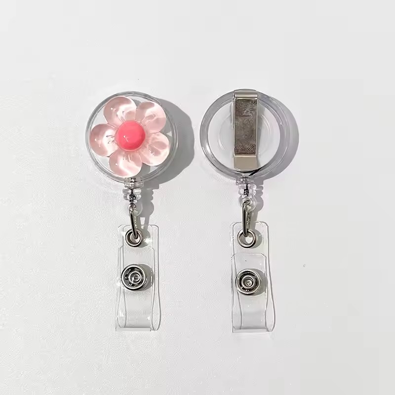 Cute Floral Retractable Badge  - Xray Tech Accessories 评论和价格