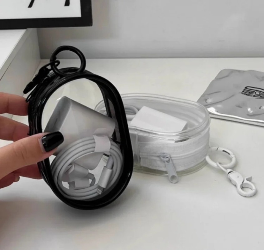 5PCS Transparent Portable Zipp - Tech Accessories For Christmas 评论和价格