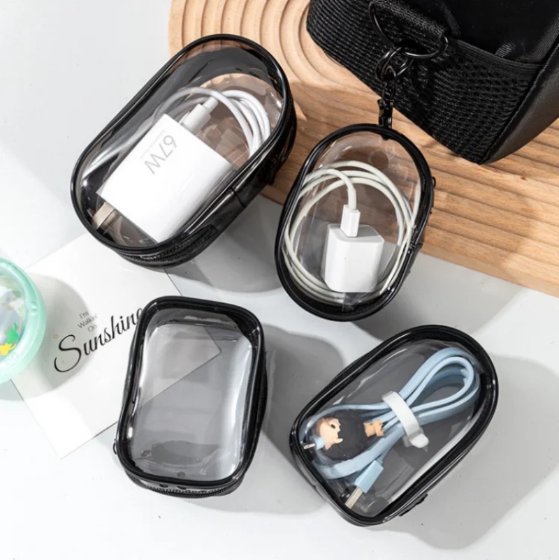 5PCS Transparent Portable Zipp - Tech Accessories For Christmas 评论和价格
