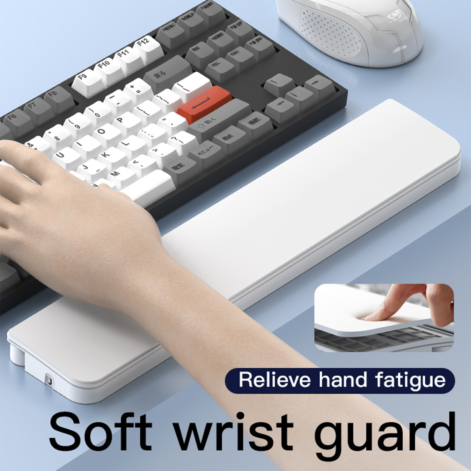 ABS & Leather Hand Wrist Rest  - Keyboard Wrist Pad Leather 评论和价格