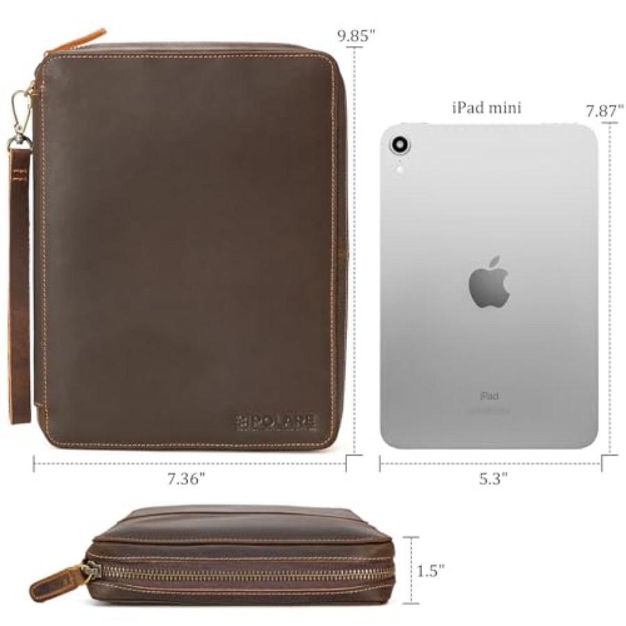 Polare Full Grain Leather Trav - Tech Accessories Storage 评论和价格