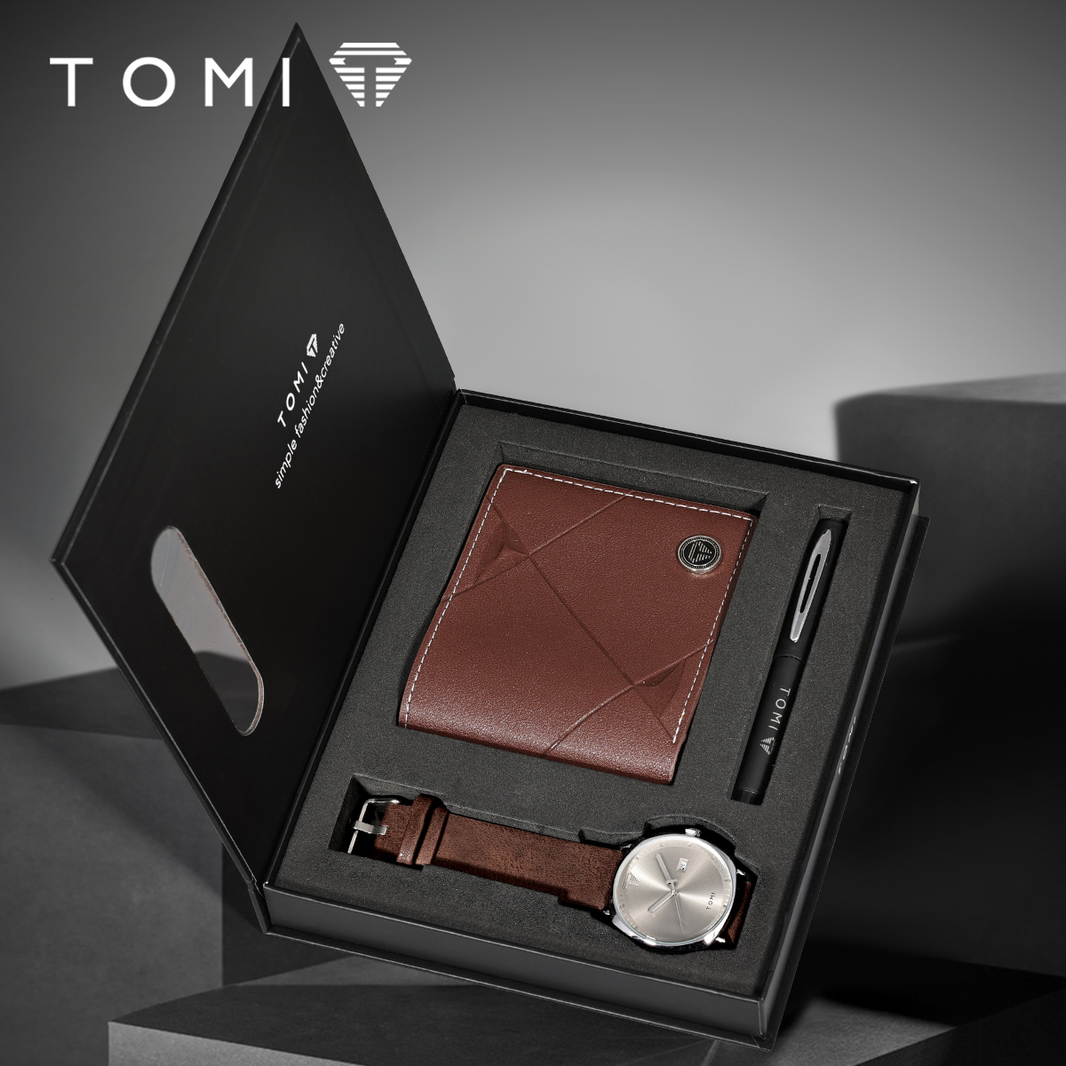 TOMI 3PCS Simple Business Men  - High Tech Office Accessories 评论和价格