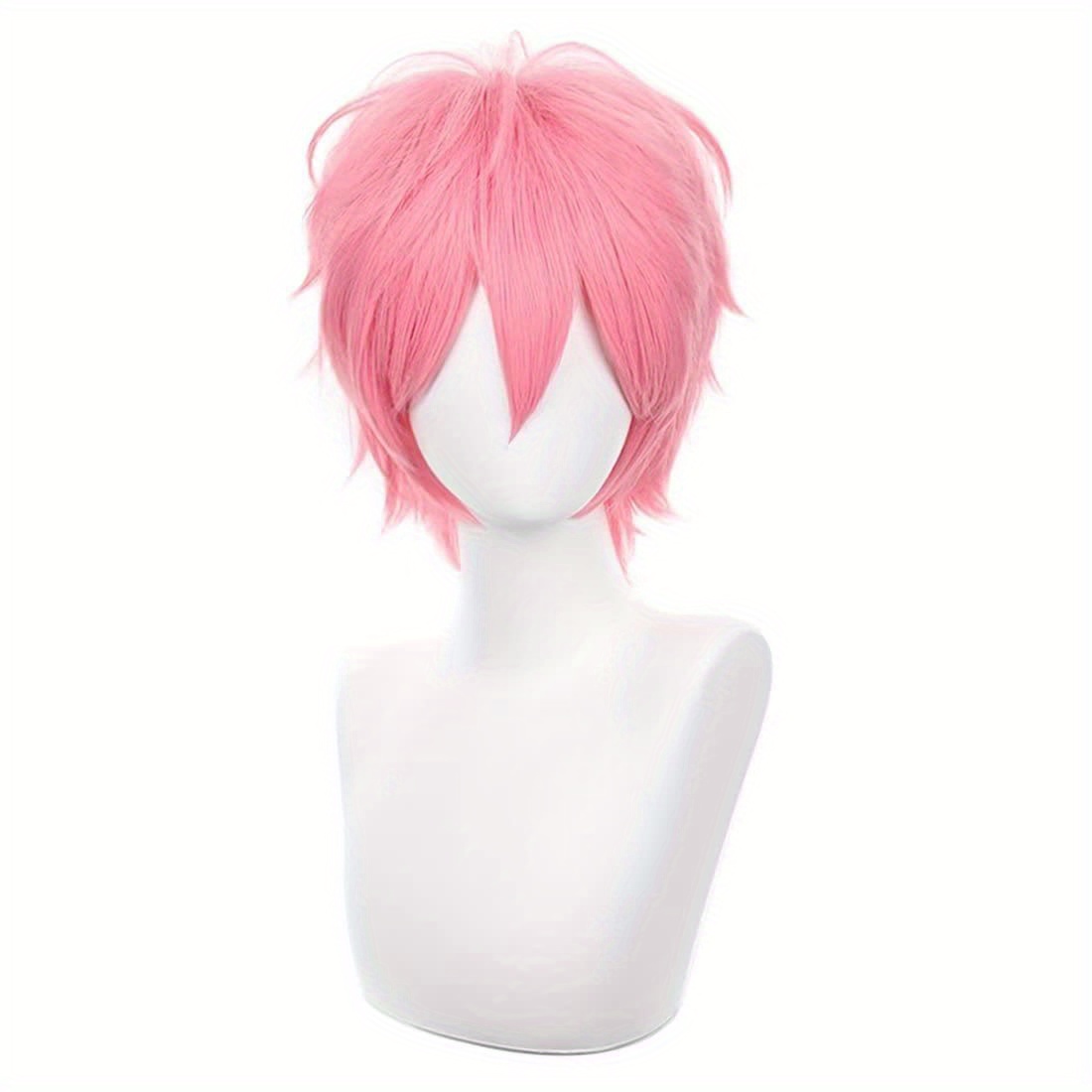 Short Pink Cosplay Wig Short S - Tech Accessories For Men 评论和价格