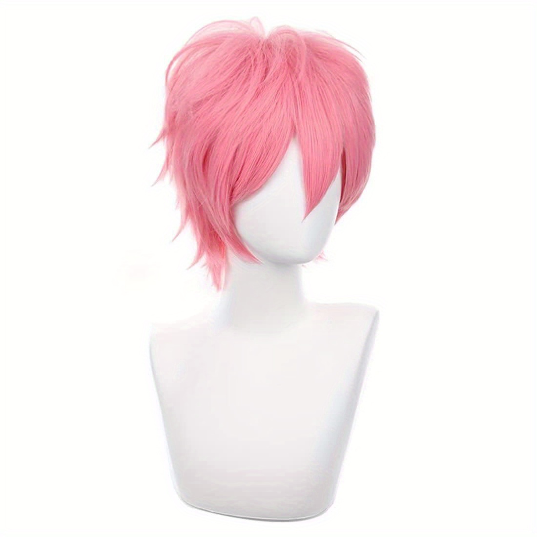 Short Pink Cosplay Wig Short S - Tech Accessories For Men 评论和价格
