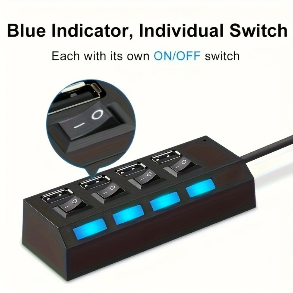 4/7 Port USB 2.0 Hub High Spee - Usb Hub 7 Port 评论和价格