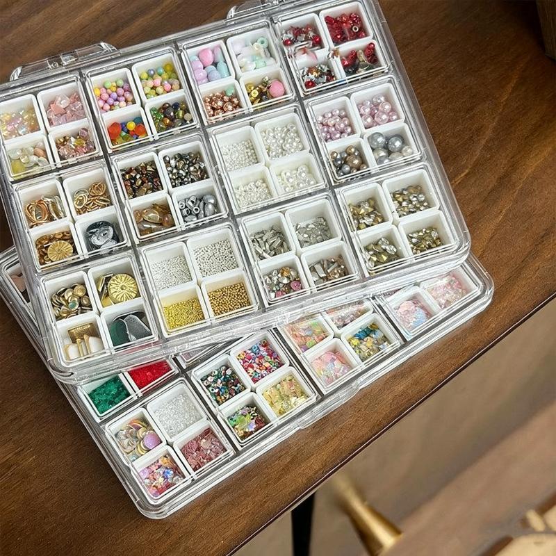 【48Grids Nail Accessories Stor - Tech Accessories Box 评论和价格