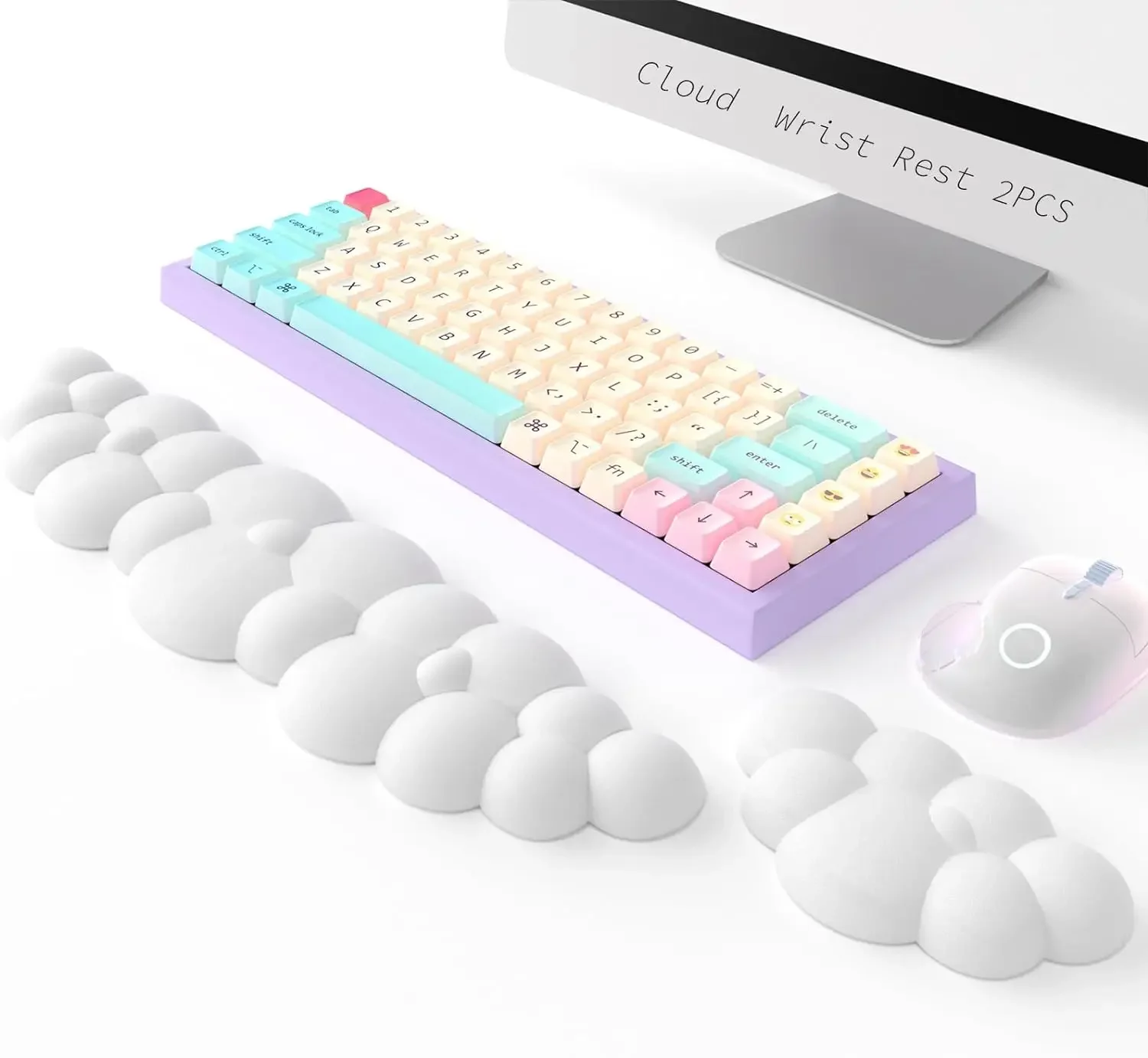 Keyboard Cloud Wrist Rest Memo - Keyboard Wrist Pad Leather 评论和价格