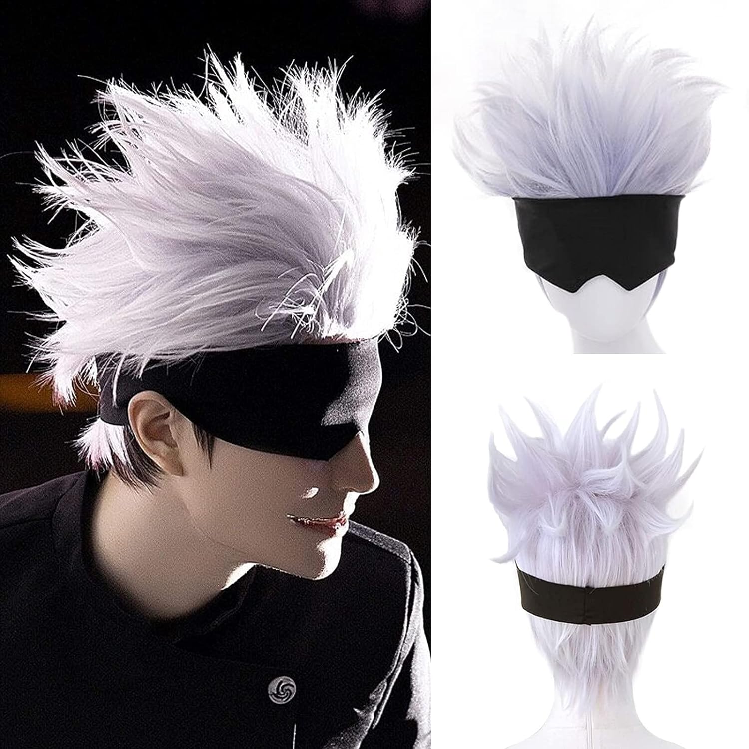 Black Blindfold + Short Wavy C - Tech Accessories For Men 评论和价格