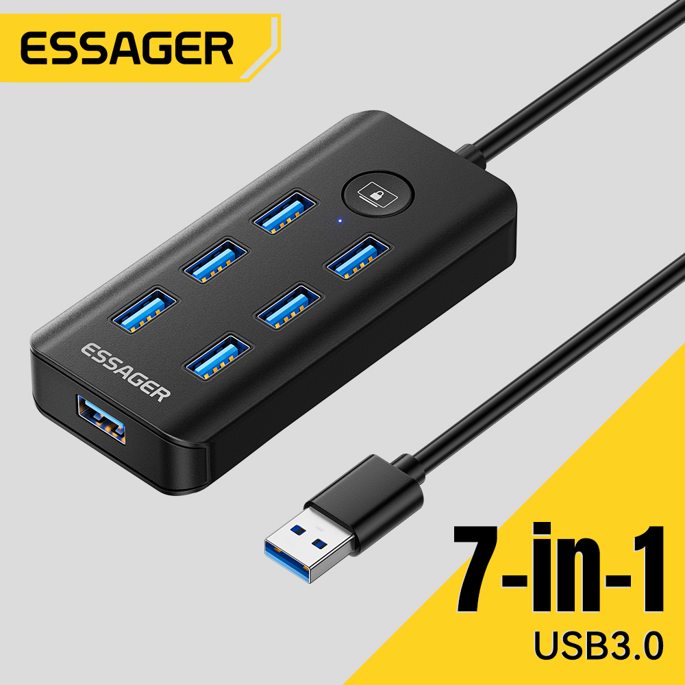 Essager 7-in-1 USB 3.0 Hub Mul - Usb Hub 7 Port 评论和价格