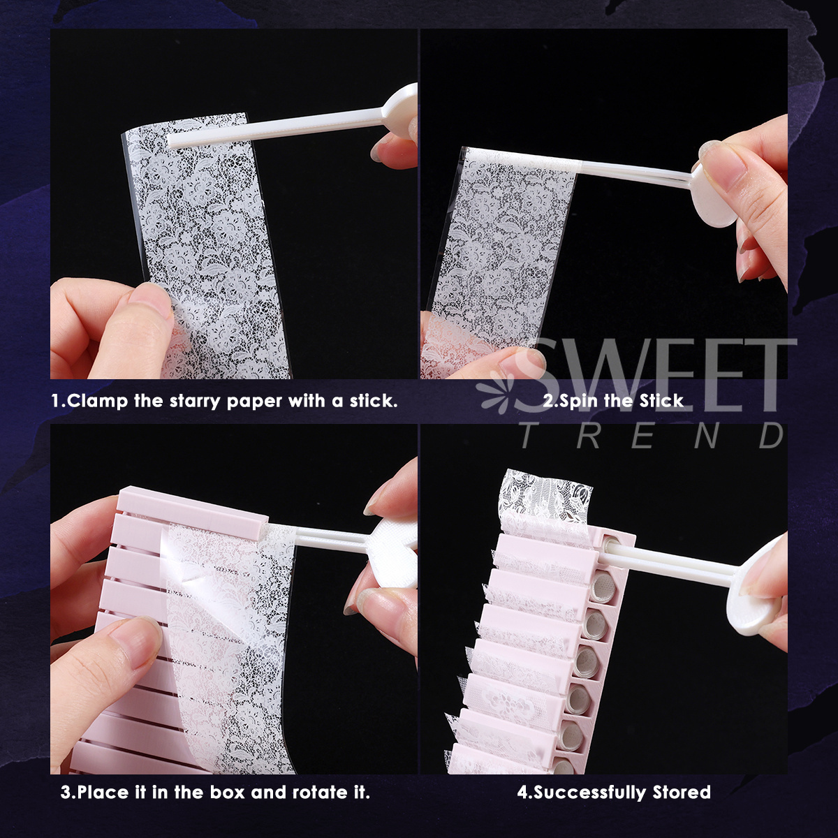 Nail Transfer Foils Storage Bo - Tech Accessories Box 评论和价格