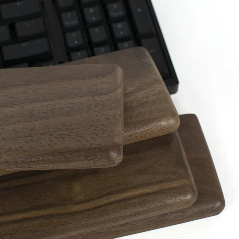 Black Walnut Palm Rest Custom  - Keyboard Wrist Pad Leather 评论和价格