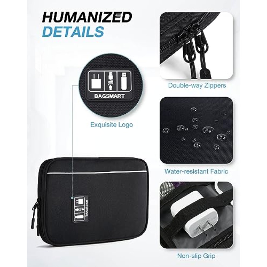 Large Electronics Travel Organ - Tech Accessories Storage 评论和价格