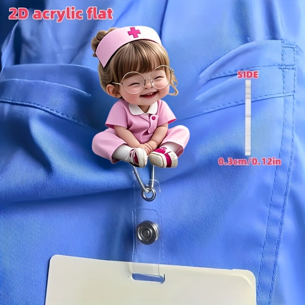 2D Flat, 1pc Cute Nurse Girl w - Xray Tech Accessories 评论和价格