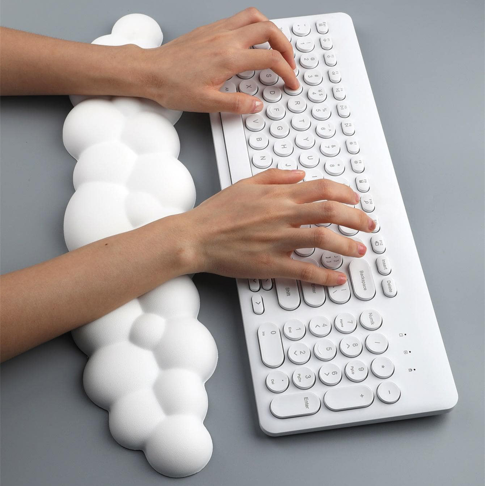 Mouse pad with wrist rest keyb - Keyboard Wrist Pad Leather 评论和价格