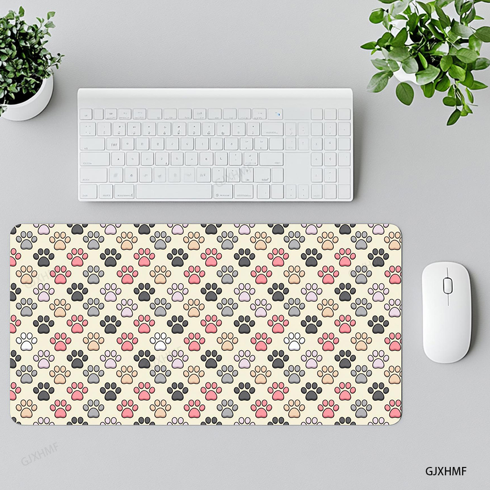 Cute Paw Print Desk Mat Dog Mo - Tech Accessories For Christmas 评论和价格