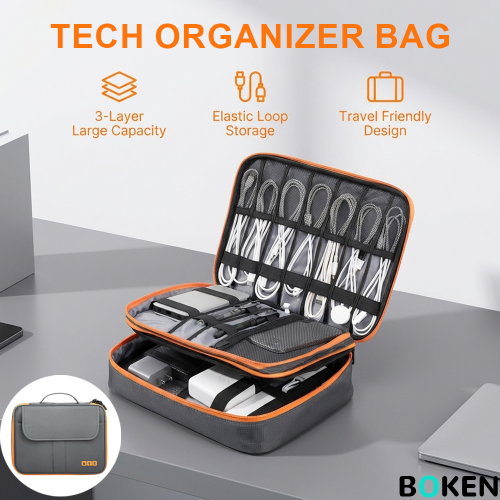 Large Capacity Tech Organizer  - Tech Accessories Storage 评论和价格