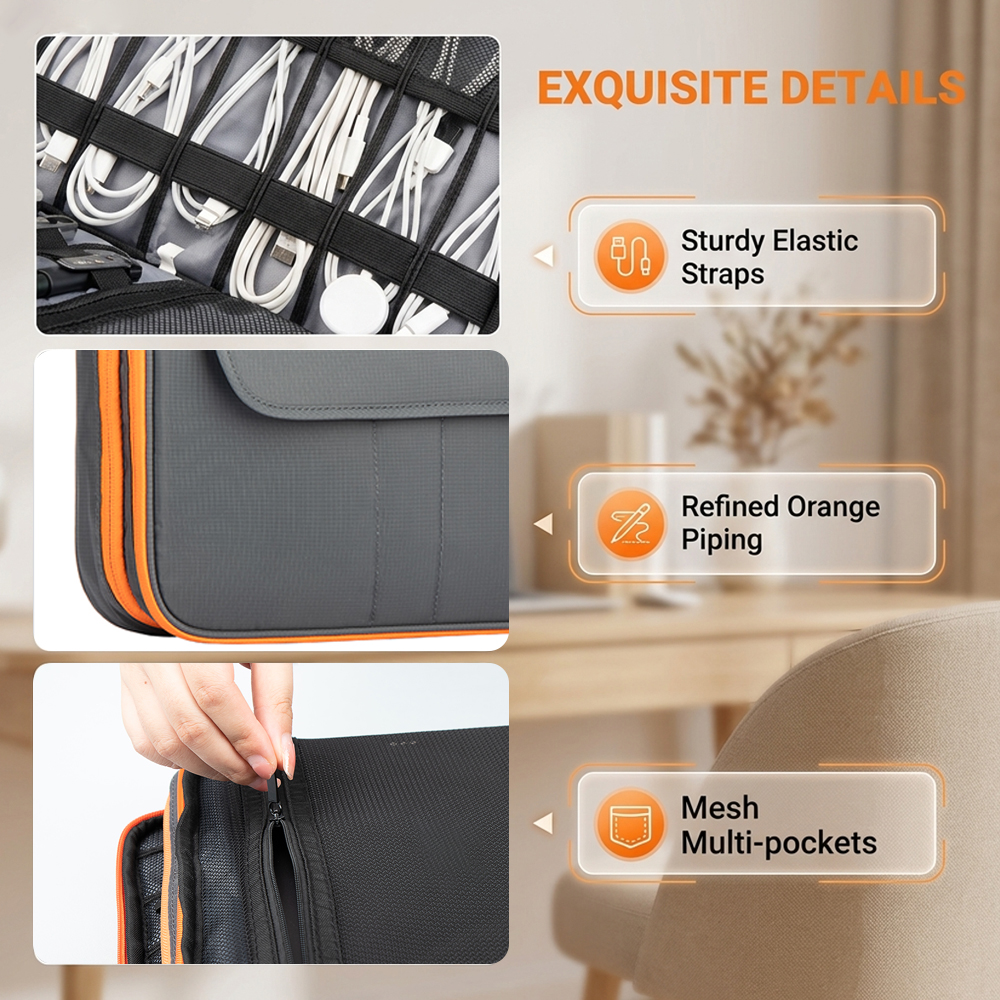 Large Capacity Tech Organizer  - Tech Accessories Storage 评论和价格