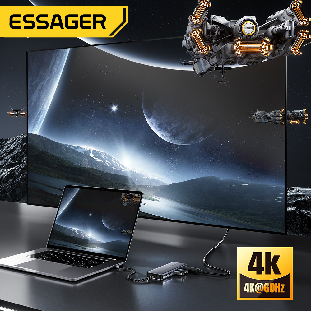 Essager USB C Hub With M.2 SSD - Usb Hub 7 Port 评论和价格