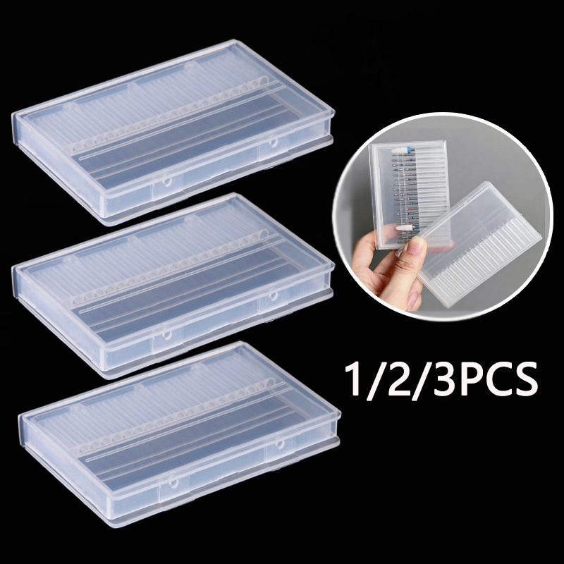 1/2/3PCS 20 Slots Clear Nail D - Tech Accessories Box 评论和价格