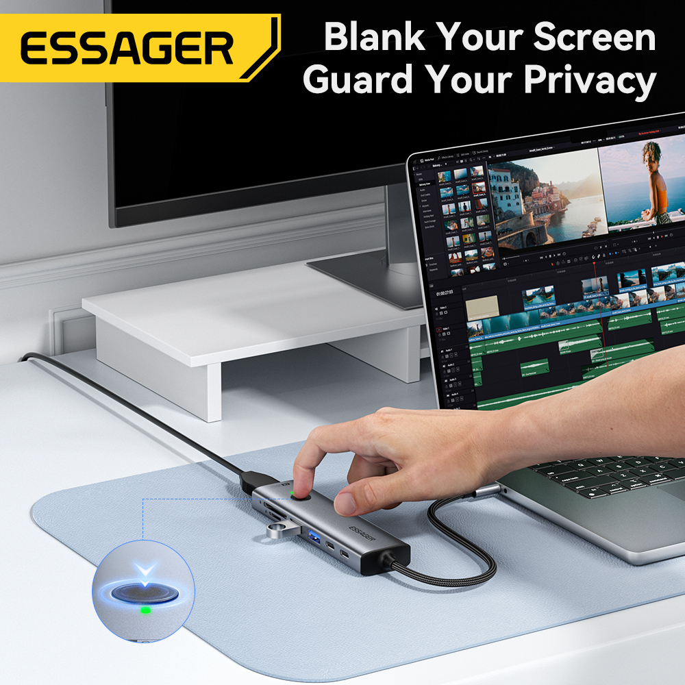 Essager USB C HUB 4K 7-in-1 Ty - Usb Hub 7 Port 评论和价格