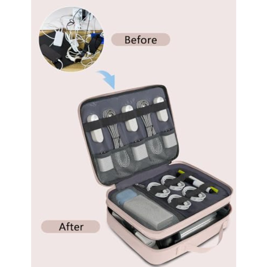 Travel Cord Organizer for Wome - Tech Accessories Storage 评论和价格