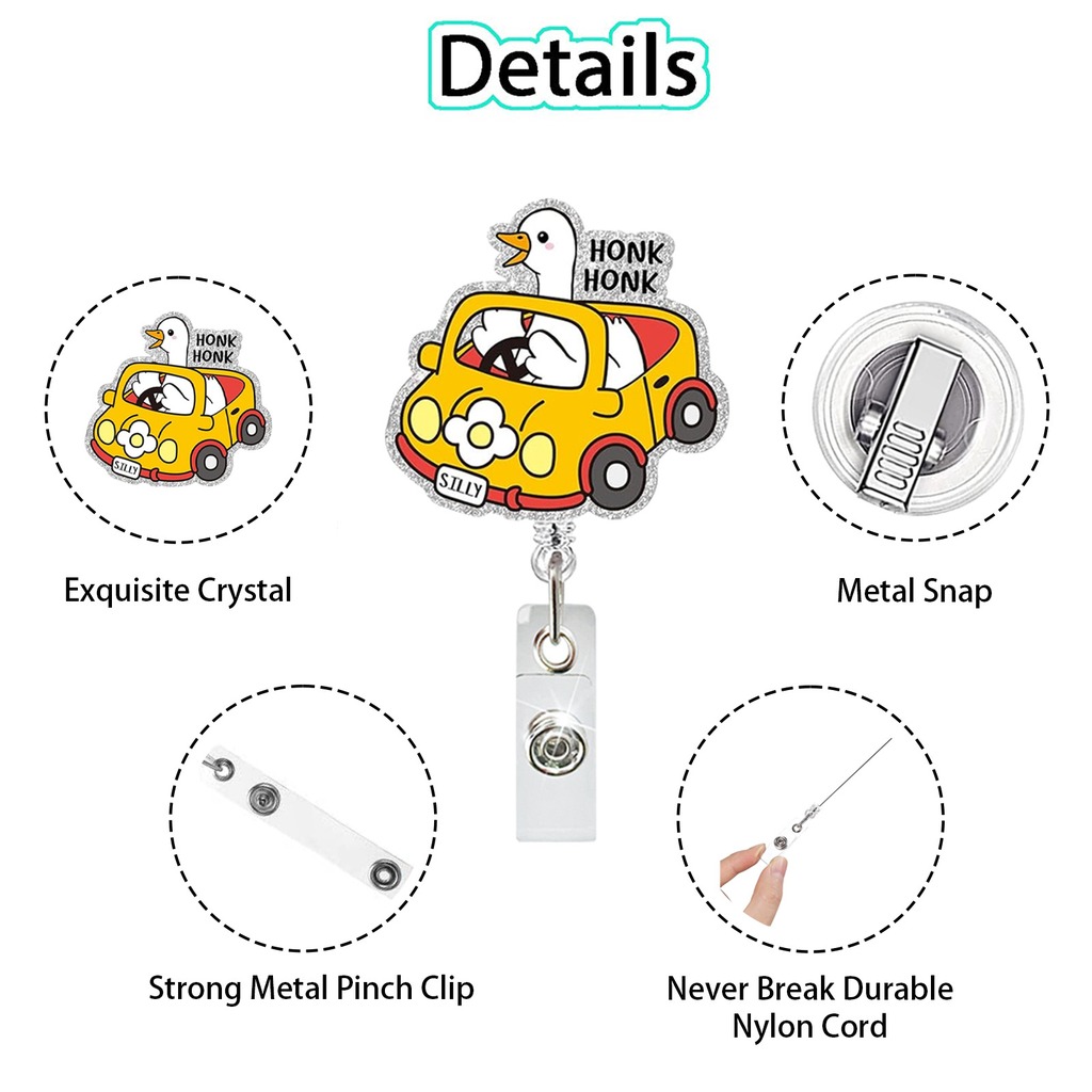 Retractable Acrylic ID Badge R - Xray Tech Accessories 评论和价格