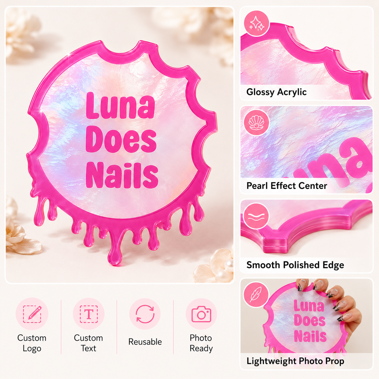 Custom Nailfie Disc Acrylic Na - Tech Accessories Photo 评论和价格