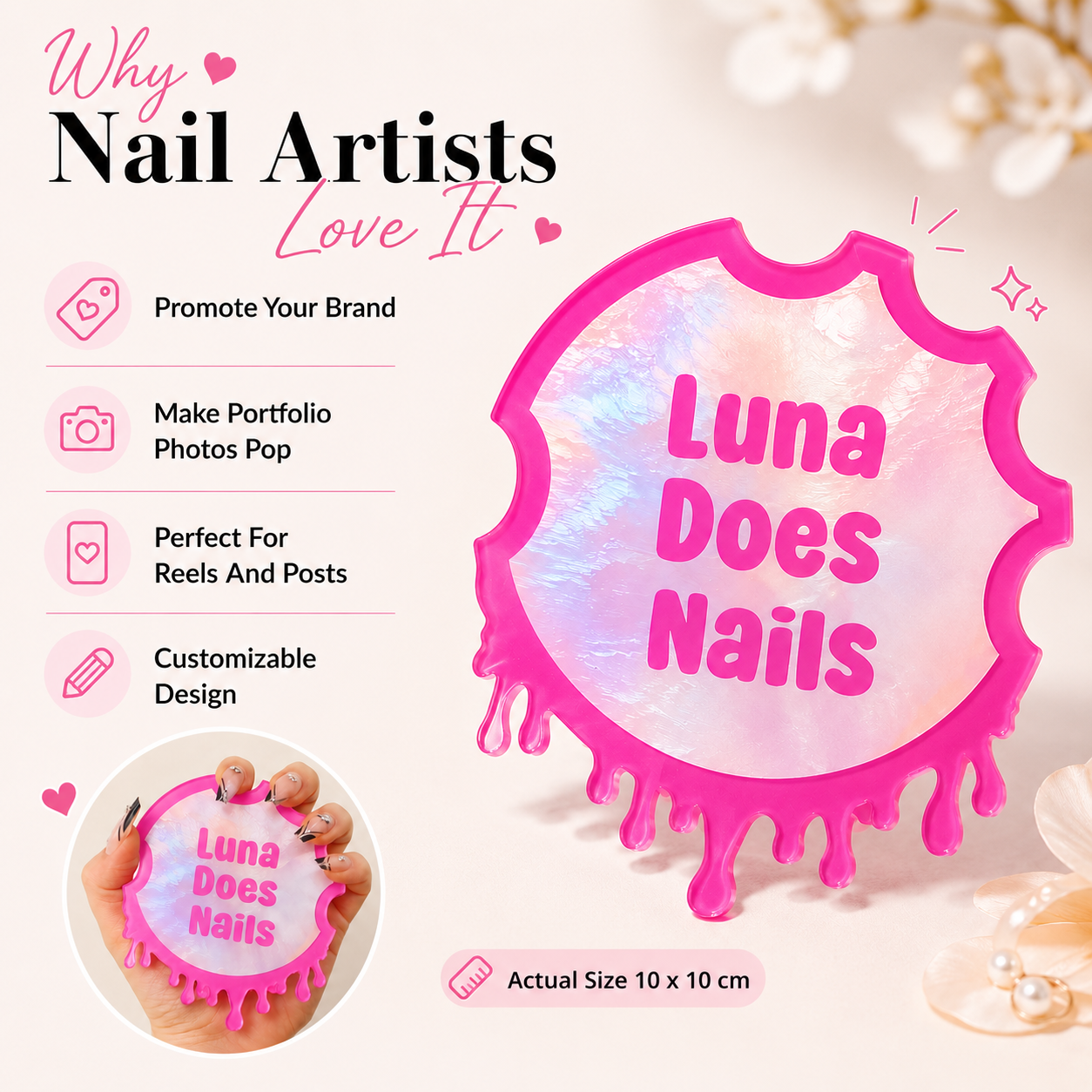 Custom Nailfie Disc Acrylic Na - Tech Accessories Photo 评论和价格